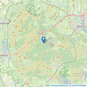 Knight Frank - Covering New Forest listings heatmap