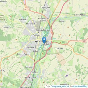 Knight Frank - Covering North Hampshire listings heatmap