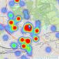 Knight Frank - Hampstead listings heatmap