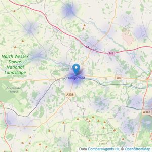 Knight Frank - Hungerford listings heatmap