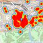 Knight Frank - Hyde Park listings heatmap