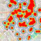 Knight Frank - Knightsbridge listings heatmap