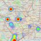 Knight Frank - New Homes - New Homes Sales Team listings heatmap