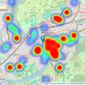 Knight Frank - Richmond listings heatmap