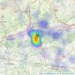 Knight Frank - Sevenoaks listings heatmap