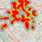 Knight Frank - South Kensington listings heatmap