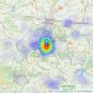 Knight Frank - Tunbridge Wells listings heatmap