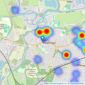 Knight Frank - Weybridge listings heatmap