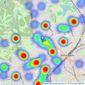 Knight Frank - Wimbledon listings heatmap