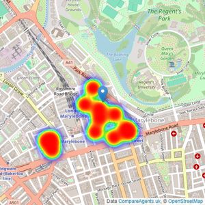 Kubie Gold Associates - London listings heatmap