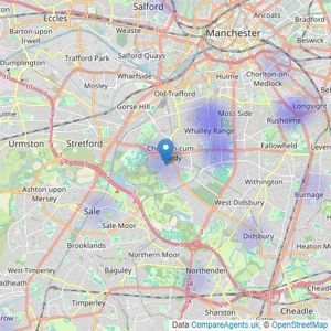 L A Property Discovery Limited - Chorlton listings heatmap