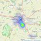 Lacy Scott & Knight - Bury St Edmunds listings heatmap