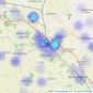 Lacy Scott & Knight - Stowmarket listings heatmap