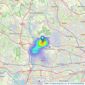 Lakin & Co - Ickenham listings heatmap