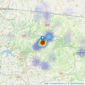 Lambert & Foster Ltd - Cranbrook listings heatmap