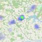 Lambert & Foster Ltd - Wadhurst listings heatmap