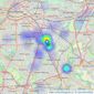 Lancashire Properties - Manchester listings heatmap