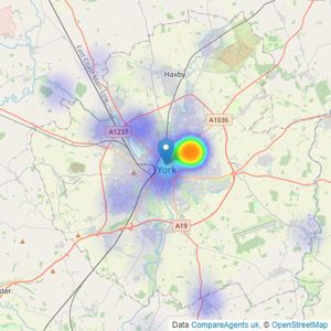 Lancaster Samms - York listings heatmap