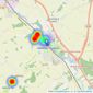 Land & New Homes - Needham Market listings heatmap