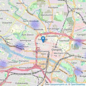 LANDLORDS ESTATE AGENT - Glasgow listings heatmap