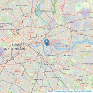 Landmark Residential - Canary Wharf listings heatmap