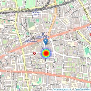 L&Q listings heatmap