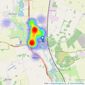 Lane & Browns - Sandy listings heatmap