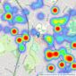 Lanes - Enfield listings heatmap