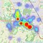 Langford Russell - Locksbottom listings heatmap