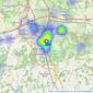 Langford Russell - Sevenoaks listings heatmap