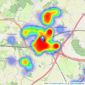 Langford Russell - Swanley listings heatmap