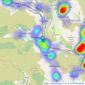 Lanyons - Porth listings heatmap