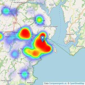 Laskowski & Co - Falmouth listings heatmap