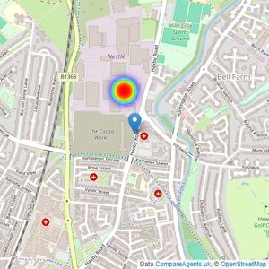 Latimer (North) listings heatmap