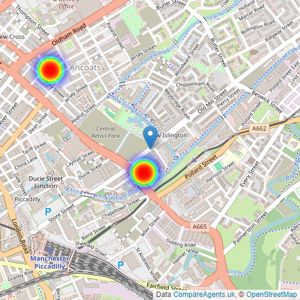 Latimer (North) listings heatmap