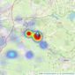 Laurel & Wylde - Cheddar listings heatmap