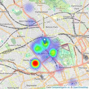 Laurence Leigh Residential - London - Sales listings heatmap