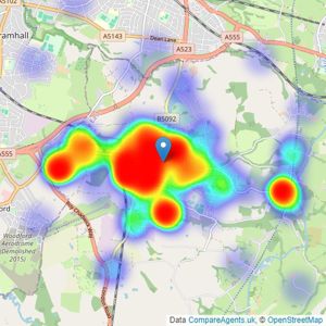 Lawler & Co - Poynton listings heatmap