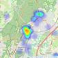 Lawlors Property Services Ltd - Loughton Sales listings heatmap