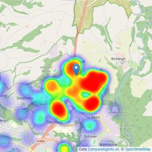 Lawson - Plymouth listings heatmap