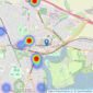 Leaders Sales - Fareham listings heatmap