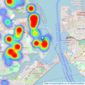 Leaders Sales - Gosport listings heatmap