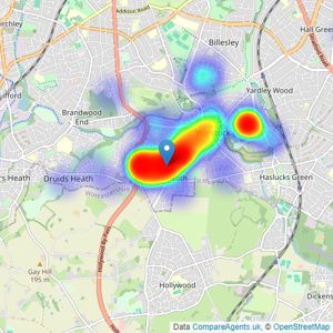 Leaders Sales - Maypole listings heatmap