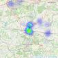 Leaders Sales - Tonbridge listings heatmap