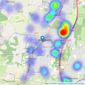 Leaders Sales - Waterlooville listings heatmap