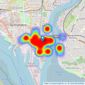 Leaders Waterside Properties Sales - Ocean Village listings heatmap