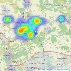 Leanne Kent Property - Cardiff listings heatmap