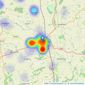 Lee Anderson Property - Leominster listings heatmap