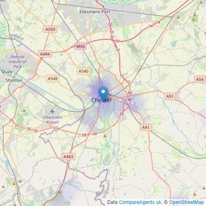 Legat Owen - Chester listings heatmap