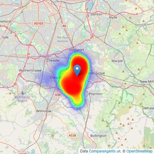 Leighton Snow - Bramhall listings heatmap